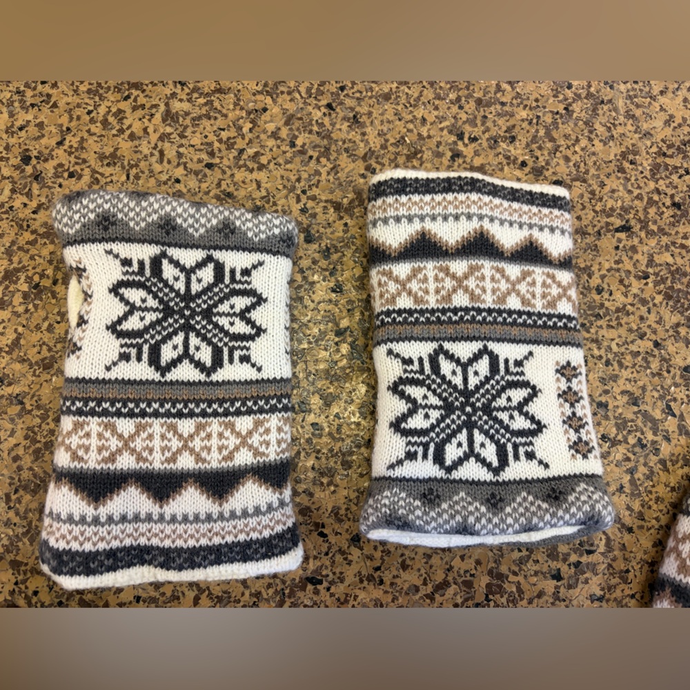 Winter Knit Snowflake Accessory Set - image 3